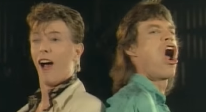Bowie og Jagger på slap line – se video